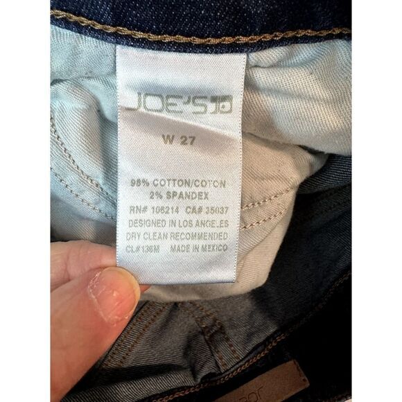 Joe's Jeans Shorts Edlyn Blue Denim Cutoffs Mid-Rise - Size 27 - Picture 8 of 9